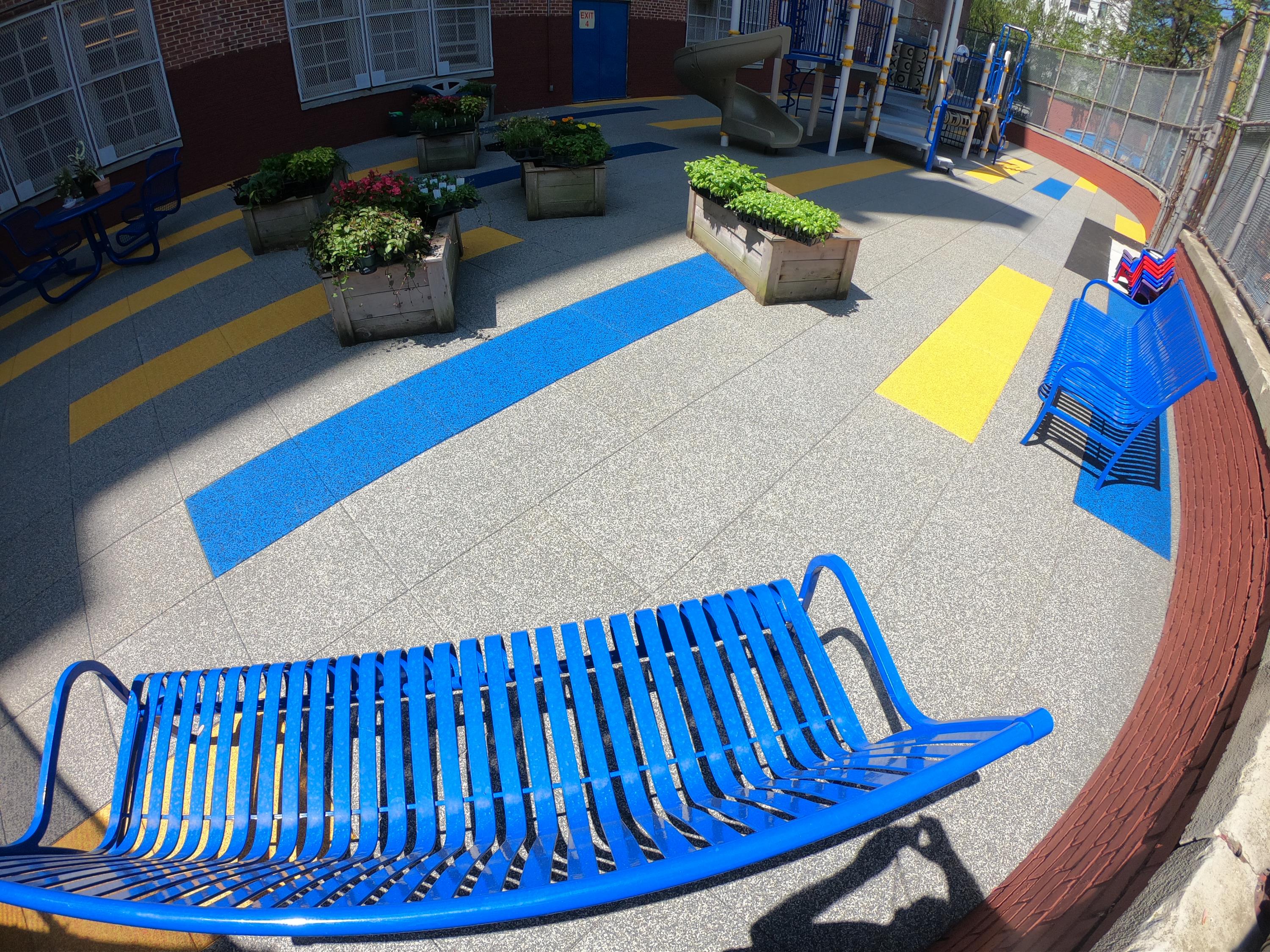 UNITY Surfacing at School Playground Showing Tile Layout