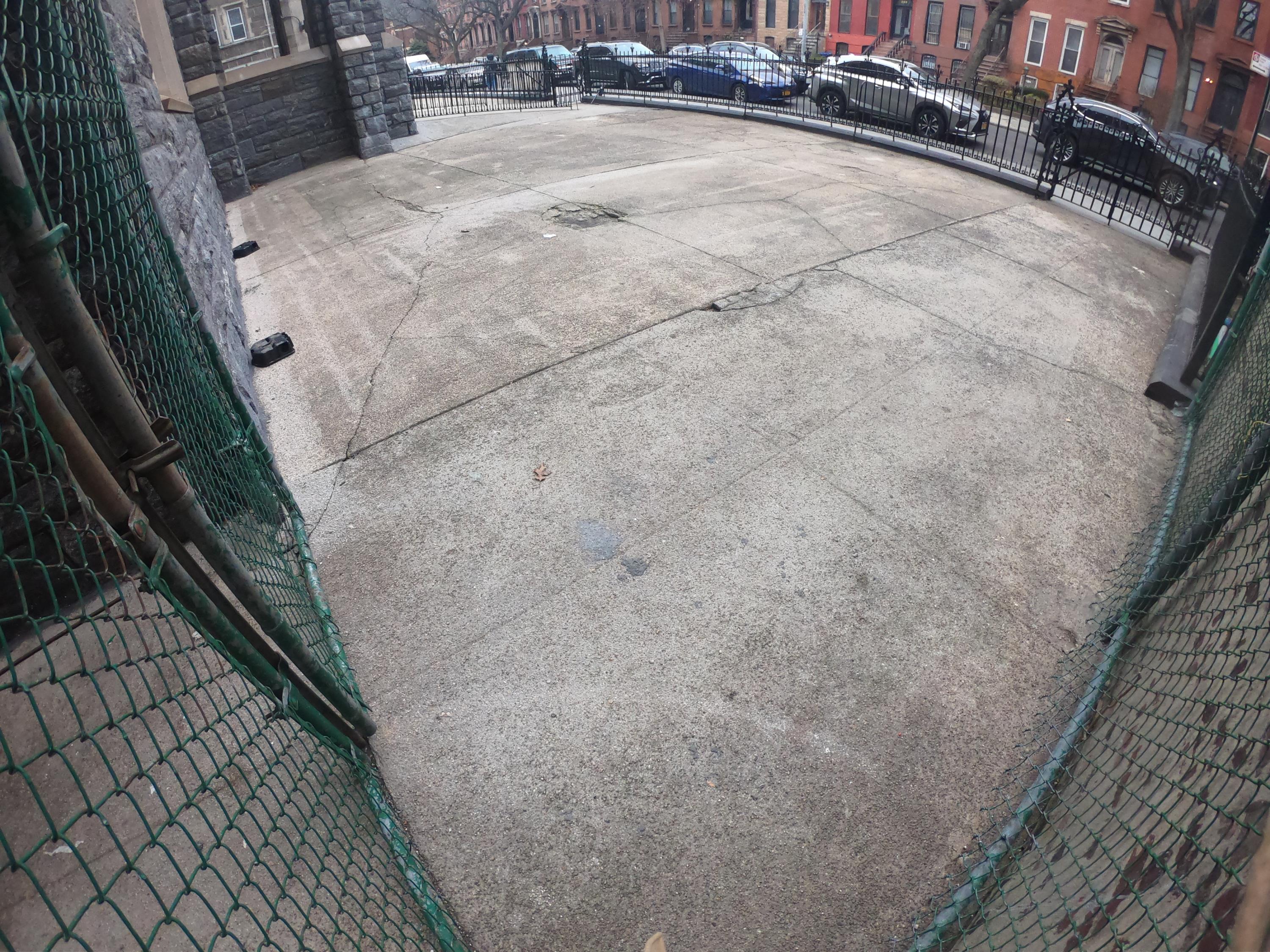 Brooklyn Charter School Recreational Area Before Unity Turf Tiles